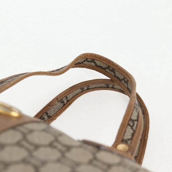 GUCCI GG Plus Supreme Boston Bag PVC Beige Gold Auth bs27274 - Picture 9 of 16